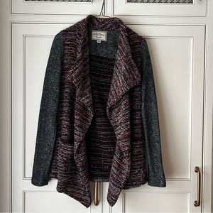 Lucky Brand Sweater Cardigan Shawl Collar Utility Pockets XS